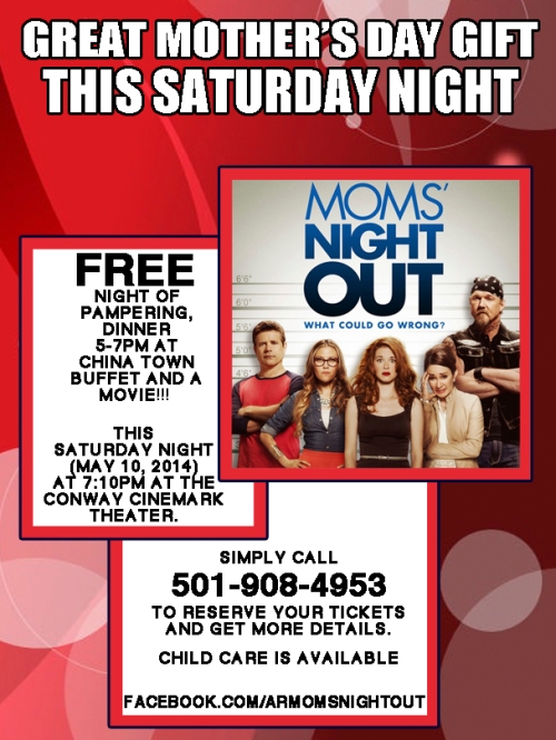 Mom's Night Out {red flier}